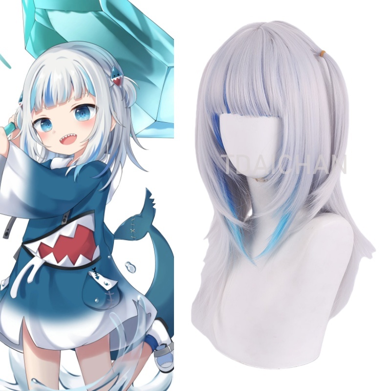 Anime Cosplay Event 2025 - 2025 Gawr Gura Cosplay Wig White
