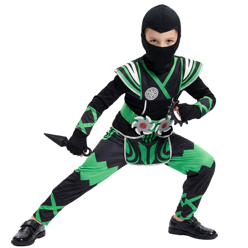 Anime Cosplay Ninja - Japanese Ninja Costume Set for Children