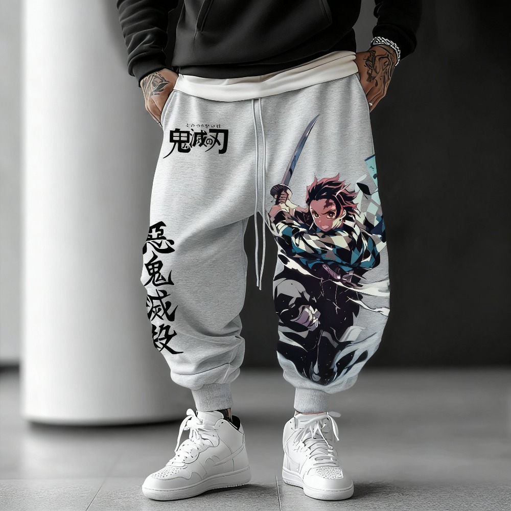 Anime Cosplay Tanjiro - Unisex Pure Cotton Pants Demon Slayer