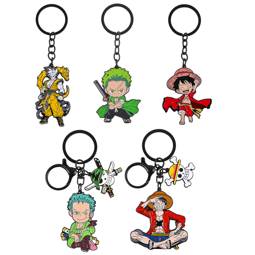 Anime Cosplay Luffy - One Piece Anime Keychain Set -