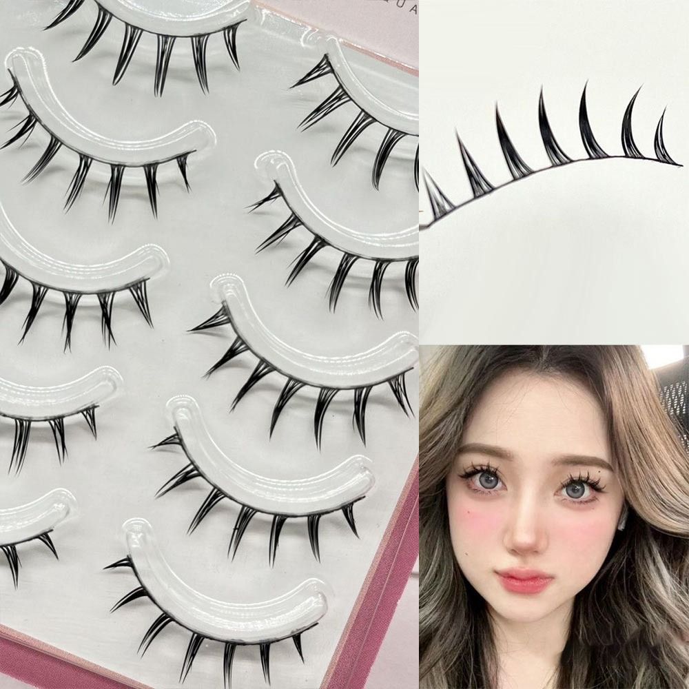 Anime Cosplay Thick - Faux Mink False Eyelashes 5 Pairs