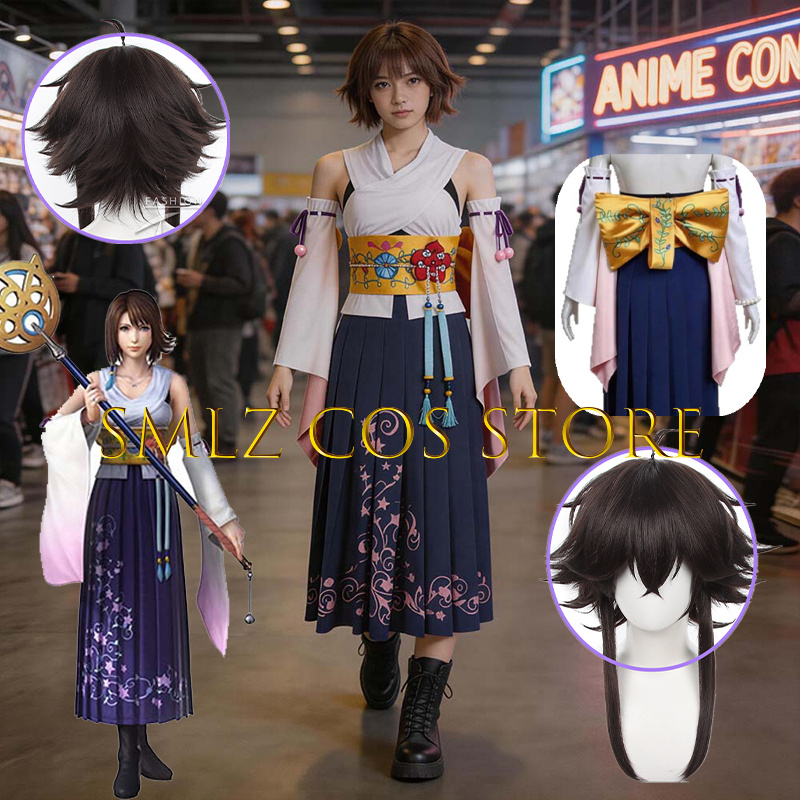 Anime Cosplay Waifu - Smlz FFX Yuna Cosplay Anime FF10