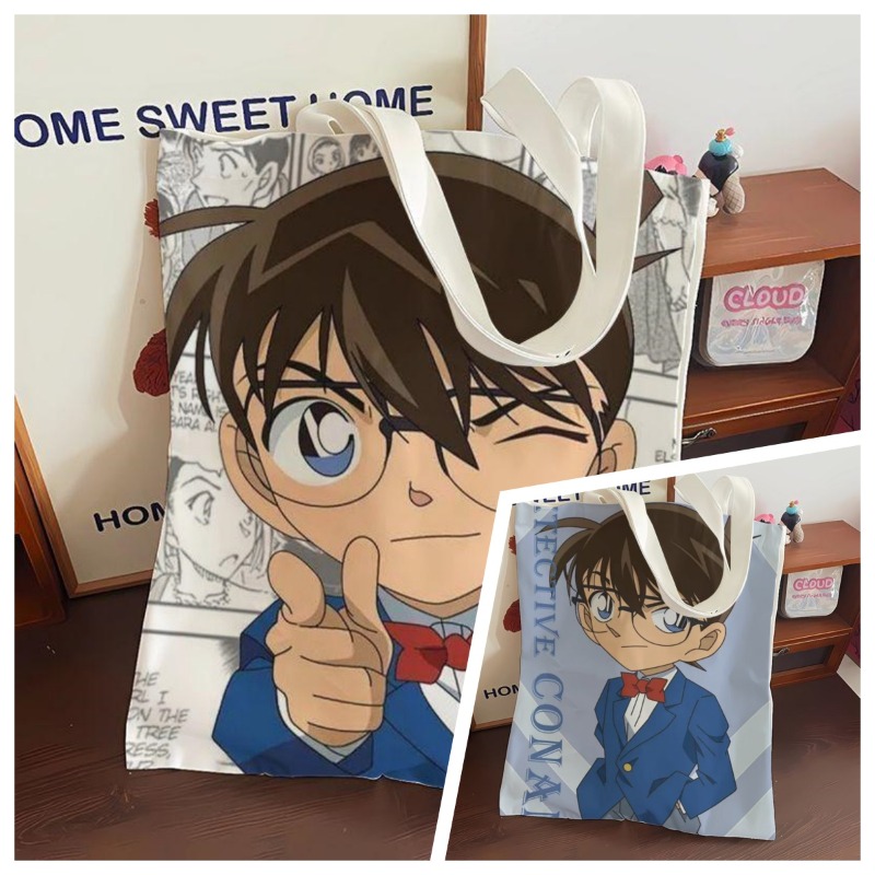 Anime Cosplay Shop - Cute Conan Anime Canvas Bag Large