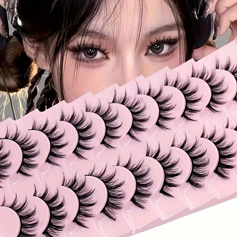Anime Cosplay Thick - 10 Pair Anime&Cosplay False Eyelash -