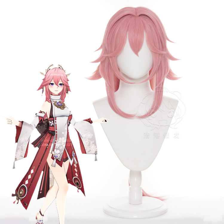 Cosplay Anime Yae Miko - Genshin Impact Yae Miko Cosplay Wigs