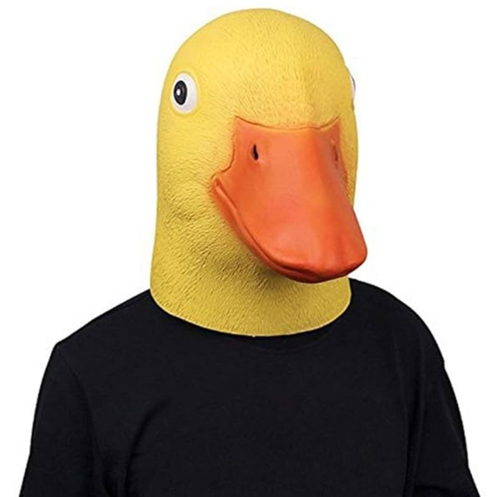 Anime Cosplay Pics - Novelty Yellow Duck Head Mask Latex