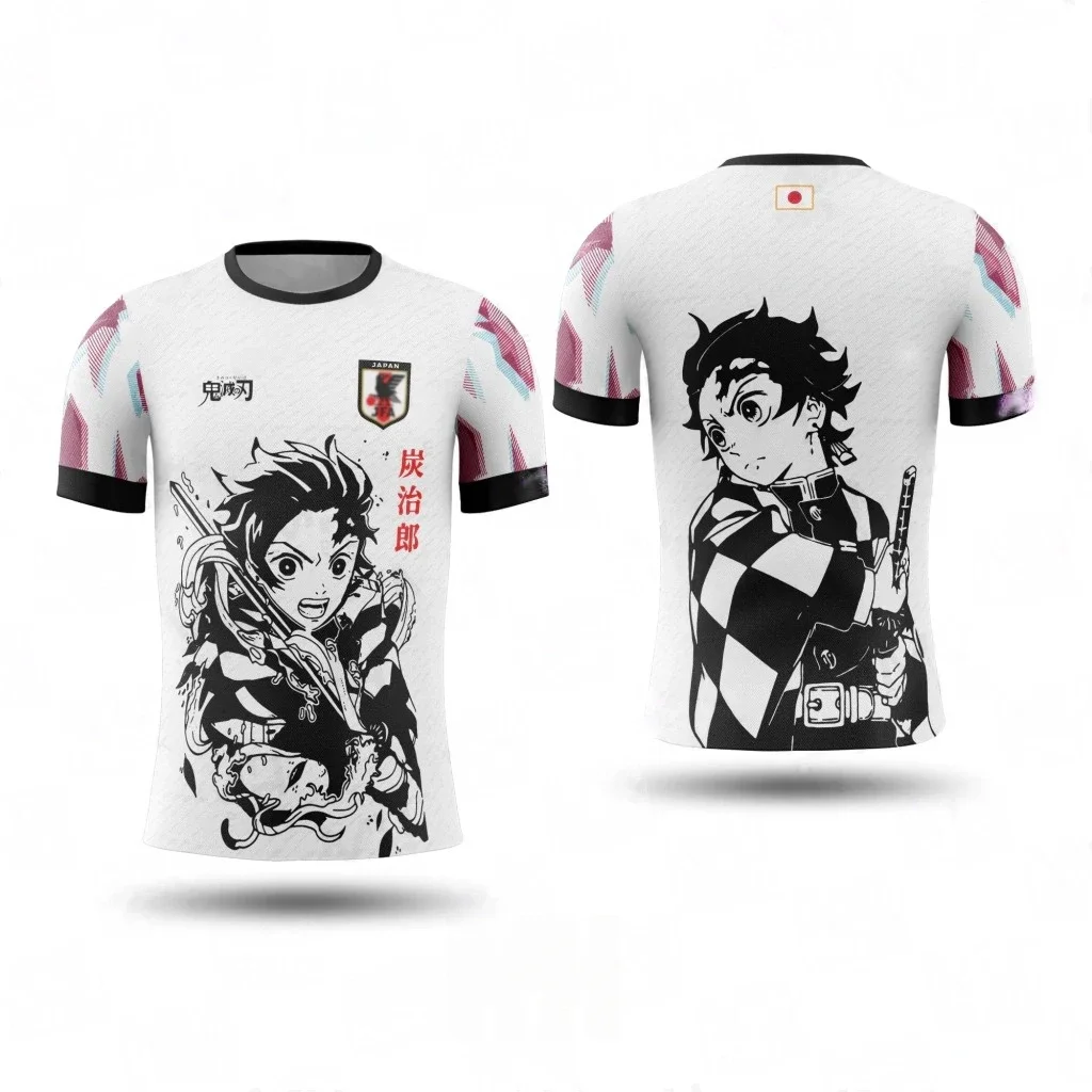 Anime Cosplay Tanjiro - Bandai Japan Anime Soccer Jersey Kimetsu