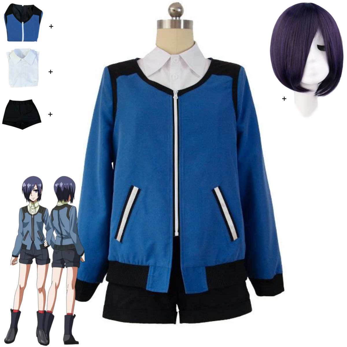Anime Tokyo Ghoul Touka Kirish - Anime Cosplay Tokyo Ghoul review and price
