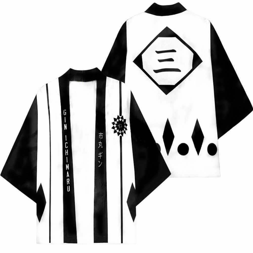 Print Japanese Harajuku Kimono - Bleach Captain Coat review and price