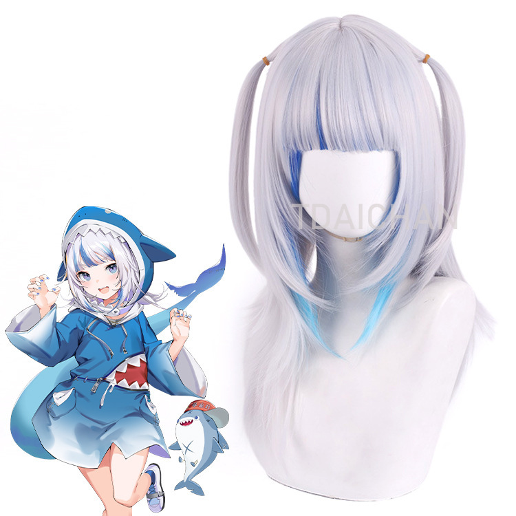 2025 Gawr Gura Cosplay Wig Whi - Anime Cosplay Event 2025 review and price