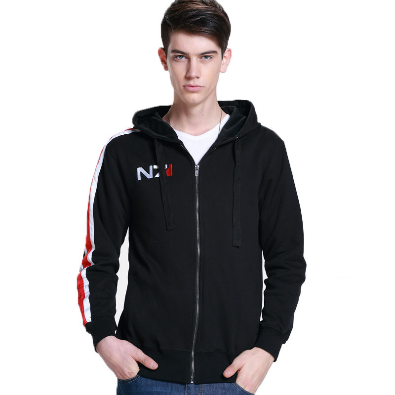 Mass Effect Hoodie Men Black A - Anime Cosplay Thick review and price