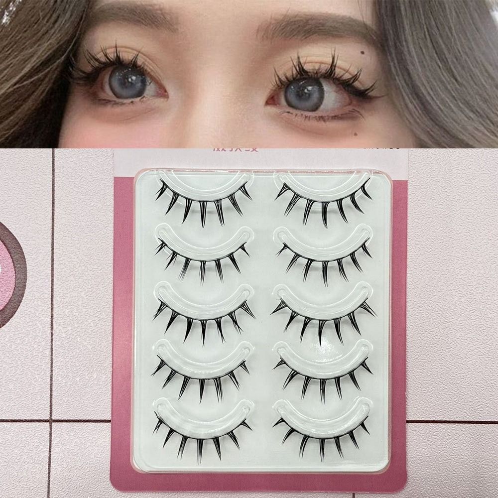 Faux Mink False Eyelashes 5 Pa - Anime Cosplay Thick review and price