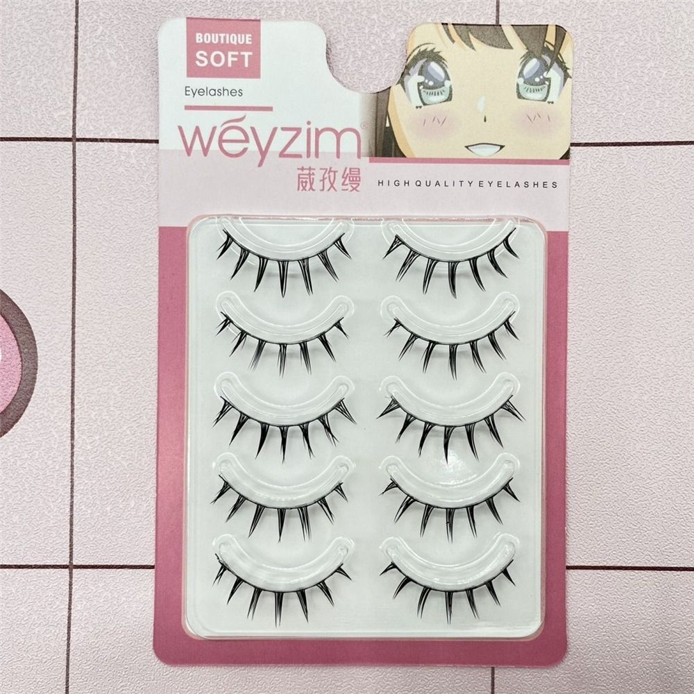 Faux Mink False Eyelashes 5 Pa - Anime Cosplay Thick review and price