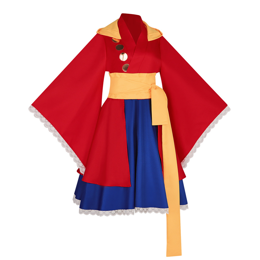 Luffy Lolita Cosplay Costume A - Anime Cosplay Luffy review and price