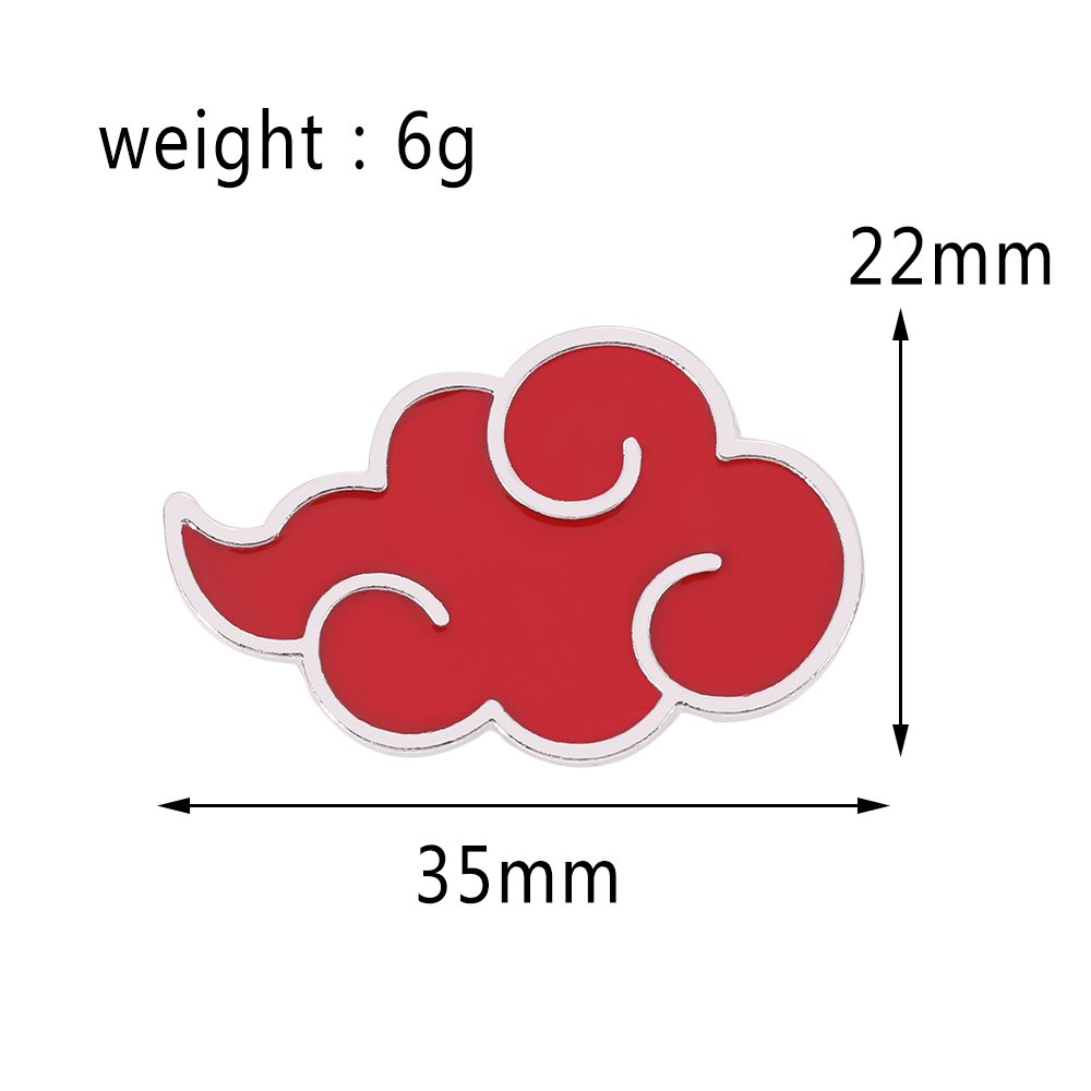 Naruto Akatsuki Brooch Pin Kon - Anime Cosplay Ninja review and price