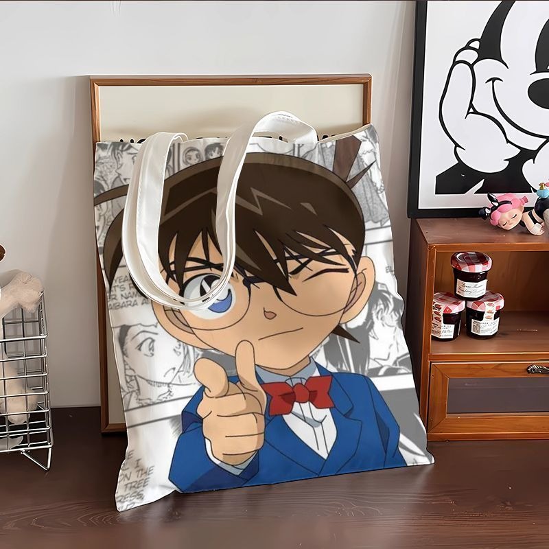 Cute Conan Anime Canvas Bag La - Anime Cosplay Shop review and price