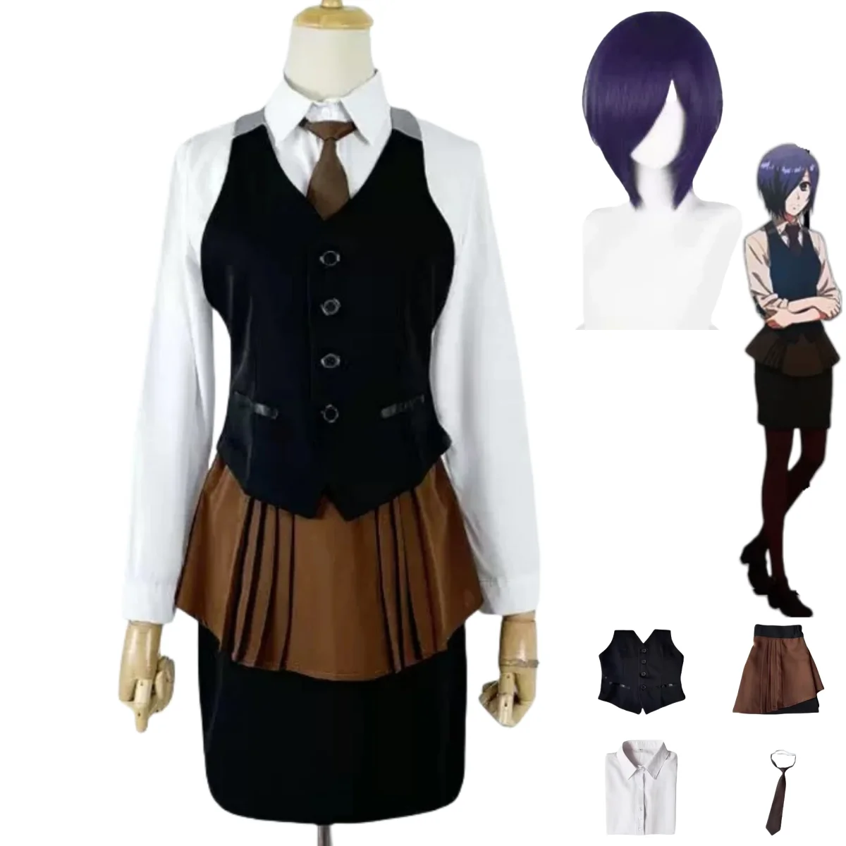 Anime Tokyo Ghoul Touka Kirish - Anime Cosplay Tokyo Ghoul review and price