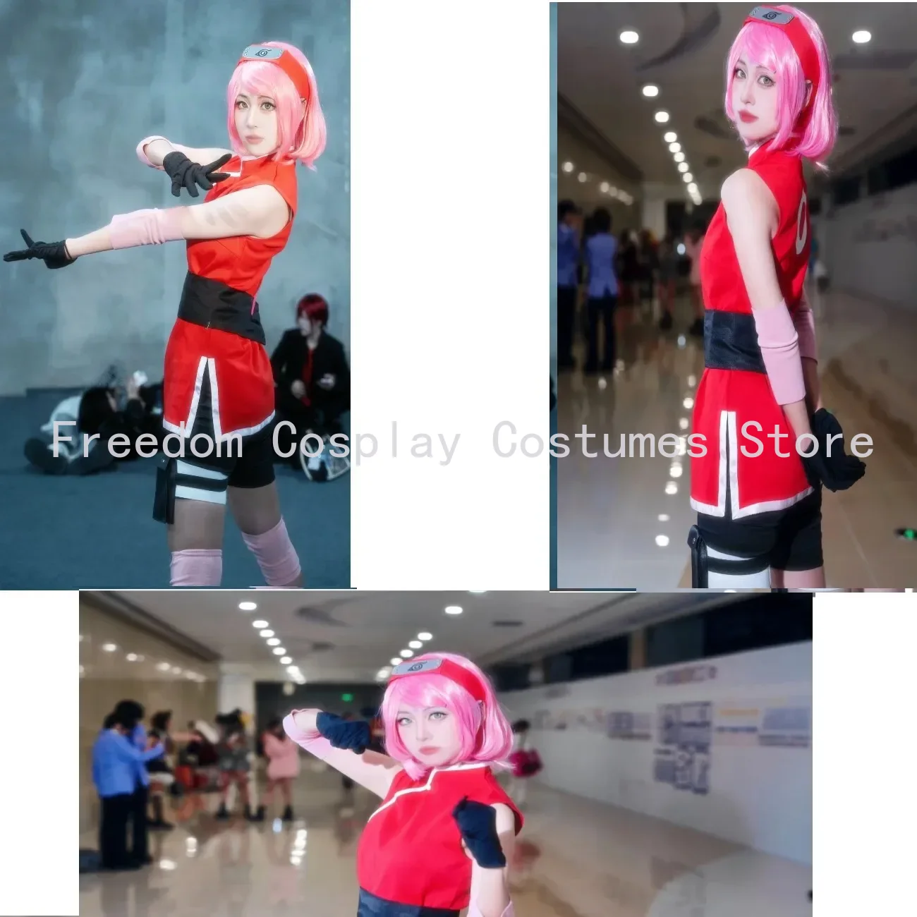 Anime Haruno Sakura Cosplay Sh - Anime Cosplay Ninja review and price