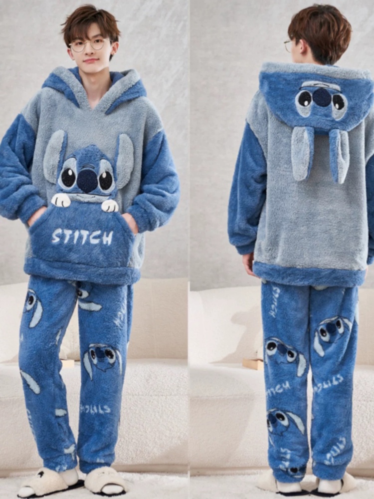 Anime Stitch Winter Pajamas Ca - Anime Cosplay Thick review and price