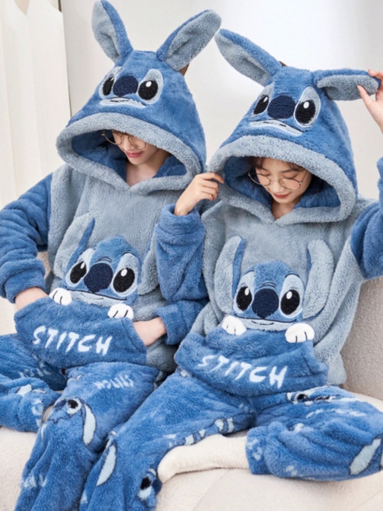 Anime Stitch Winter Pajamas Ca - Anime Cosplay Thick review and price