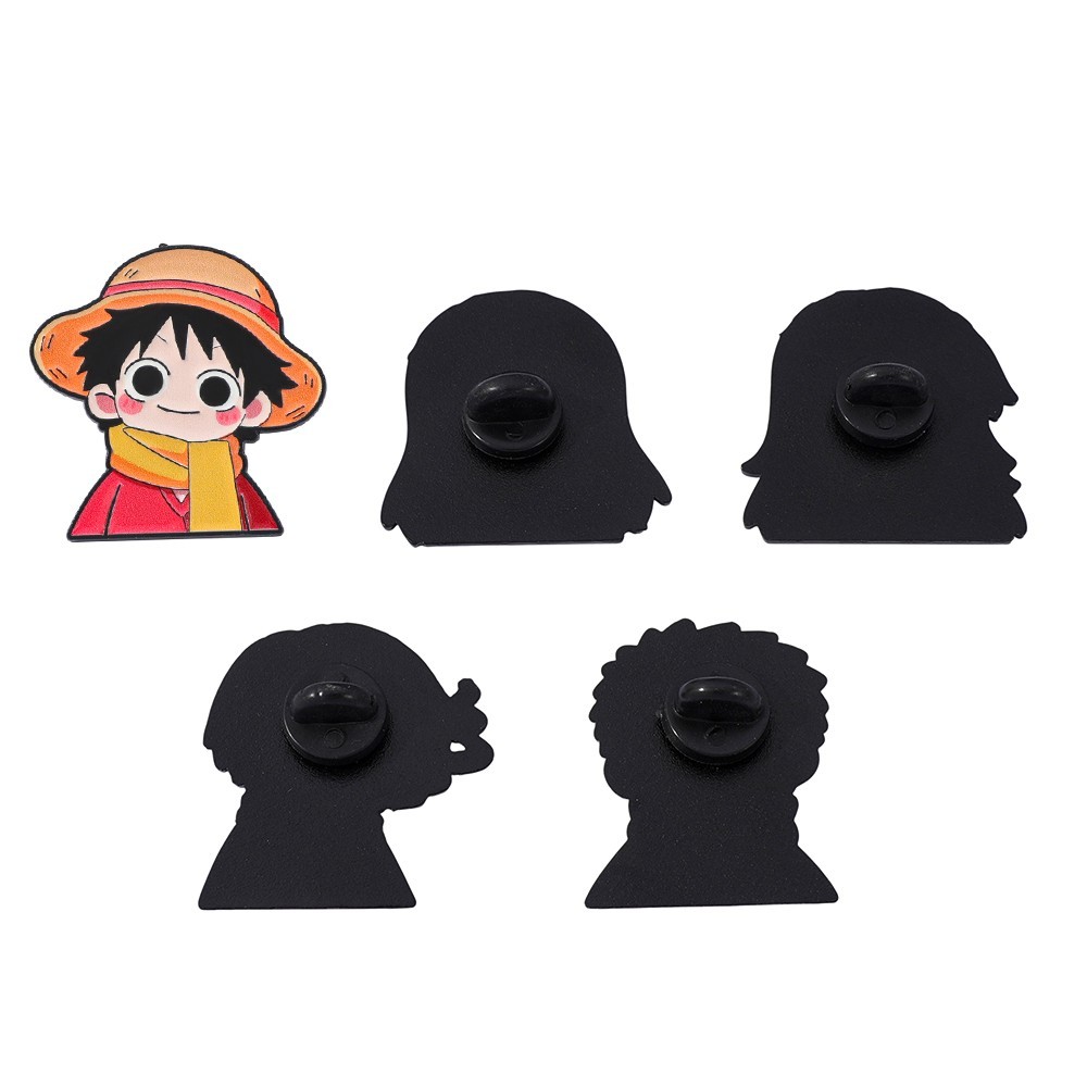 5 Pcs Cute Anime Cartoon Brooc - Anime Cosplay Luffy review and price
