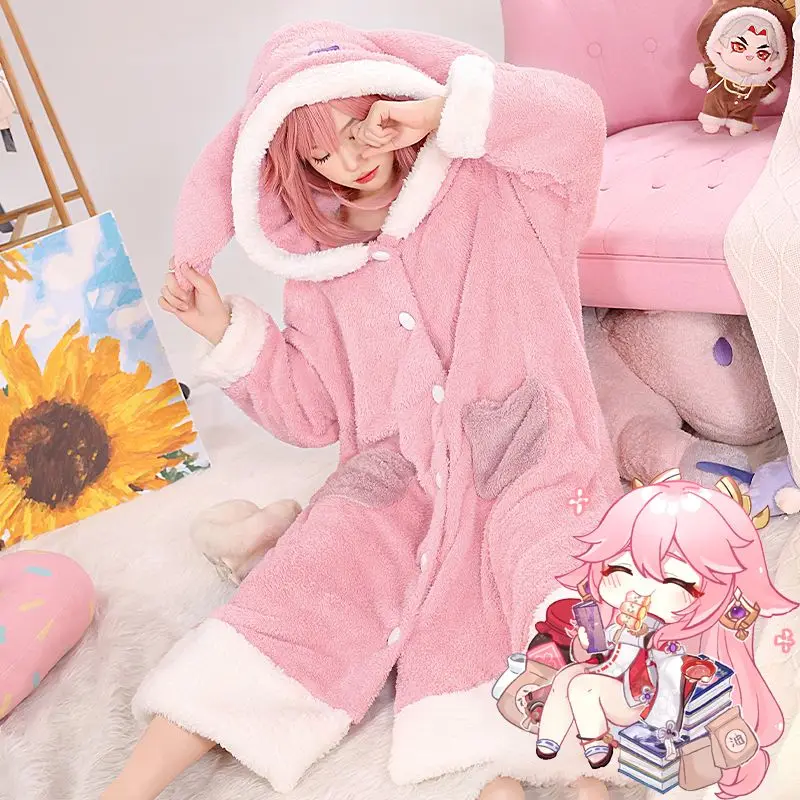 Anime Pajamas Set Zhongli Xiao - Cosplay Anime Yae Miko review and price