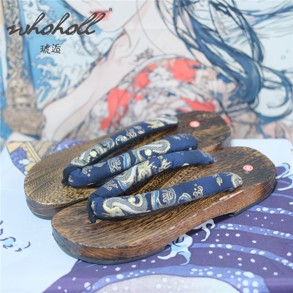Man Wooden Clogs Slippers Wome - Anime Cosplay Thick review and price