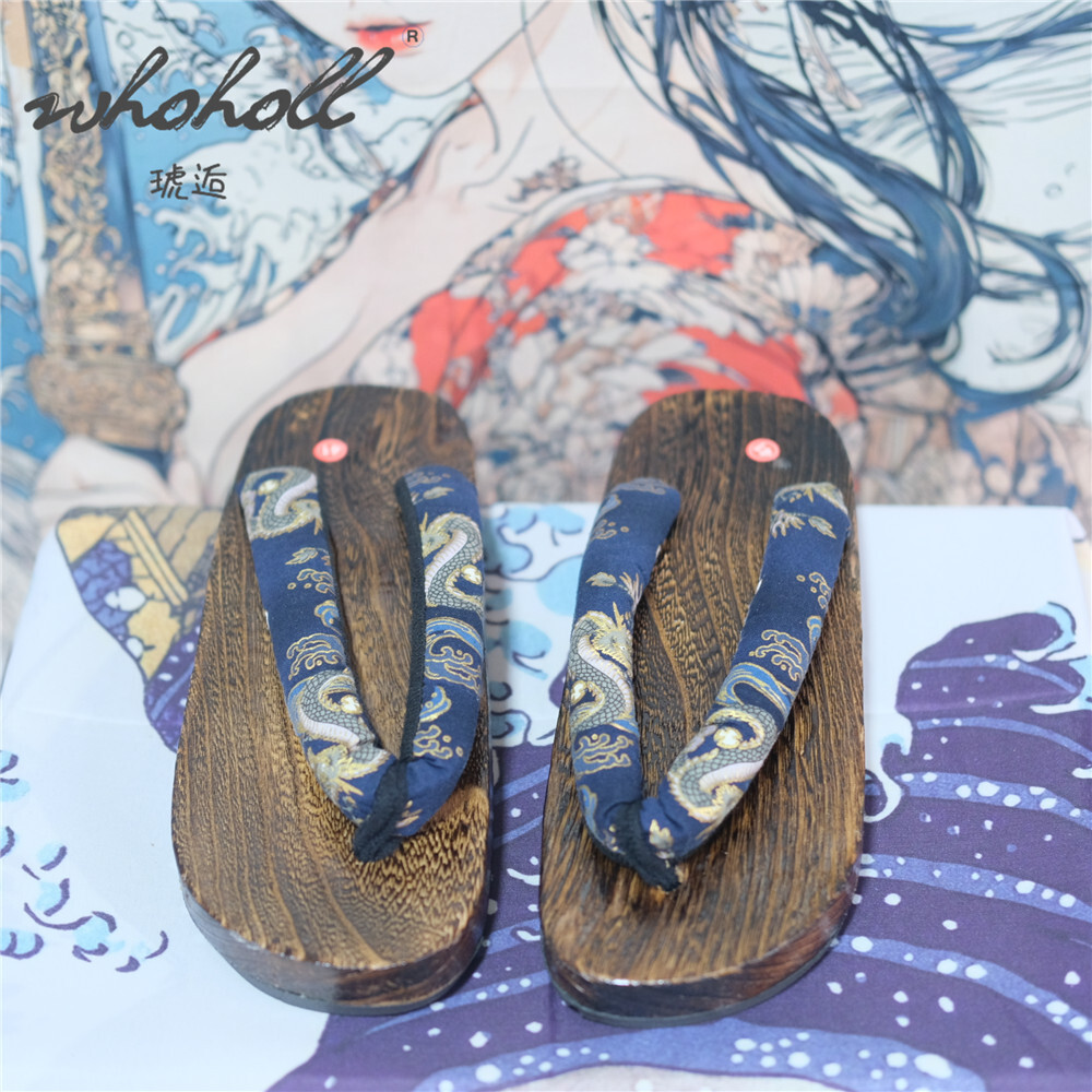 Man Wooden Clogs Slippers Wome - Anime Cosplay Thick review and price
