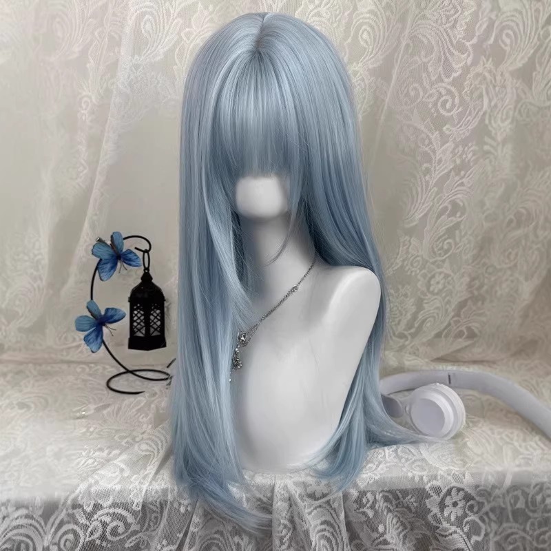 Pastel Light Blue Long Straigh - Anime Cosplay Thick review and price
