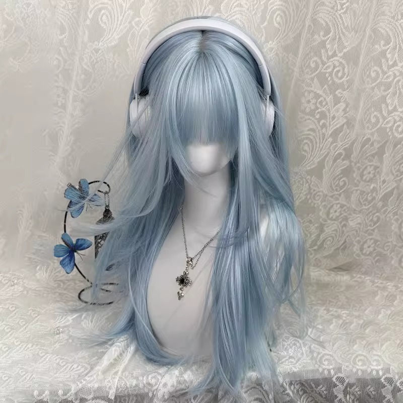 Pastel Light Blue Long Straigh - Anime Cosplay Thick review and price