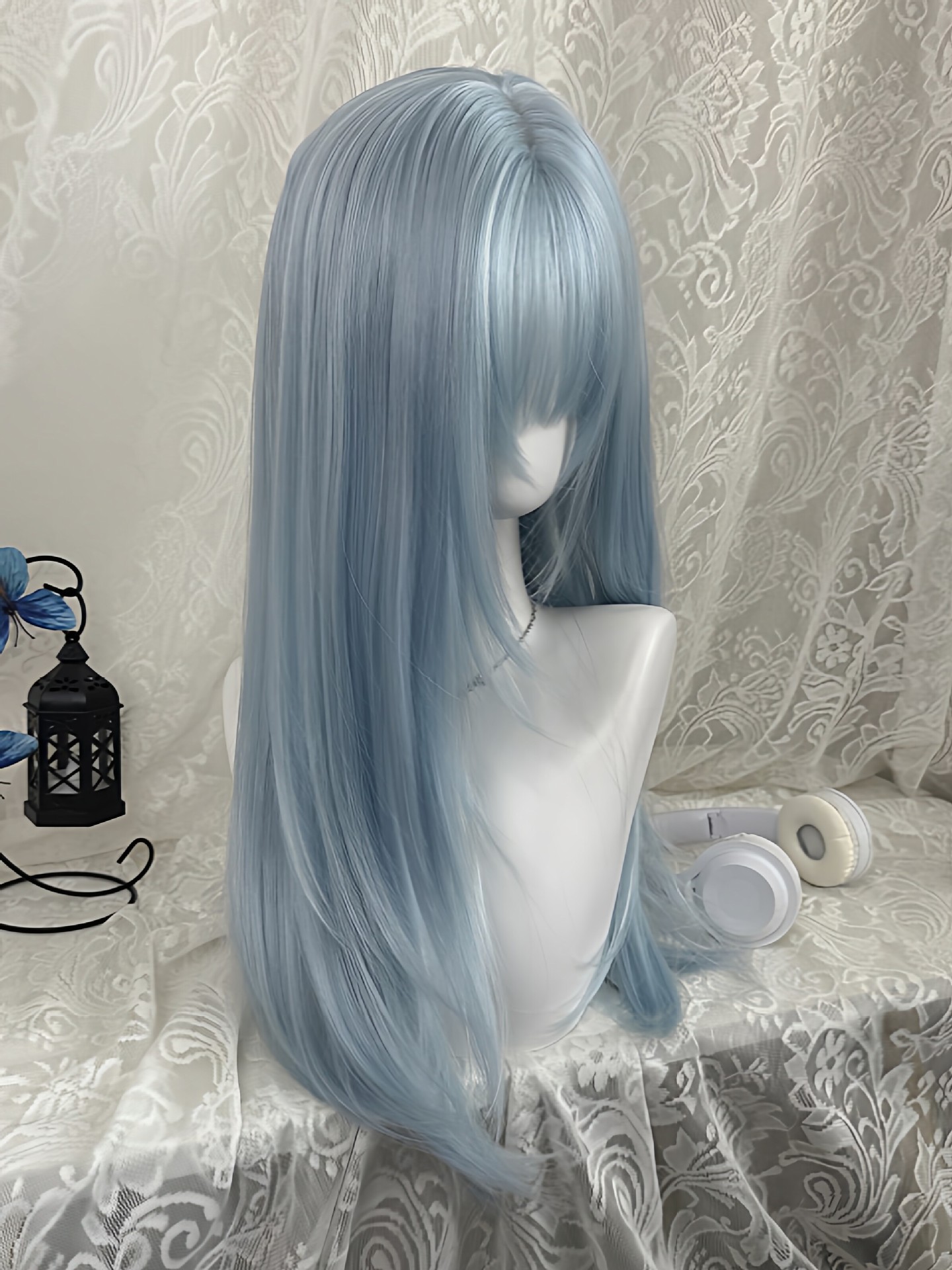 Pastel Light Blue Long Straigh - Anime Cosplay Thick review and price
