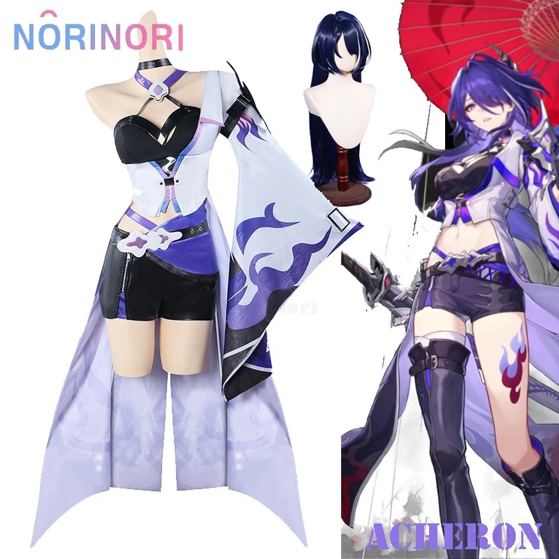 2025 Acheron Costume Wig Game  - Anime Cosplay Event 2025 review and price