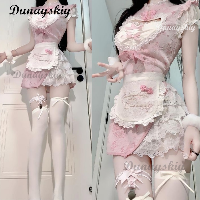 2025 New Pink Modern Cheongsam - Anime Cosplay Event 2025 review and price