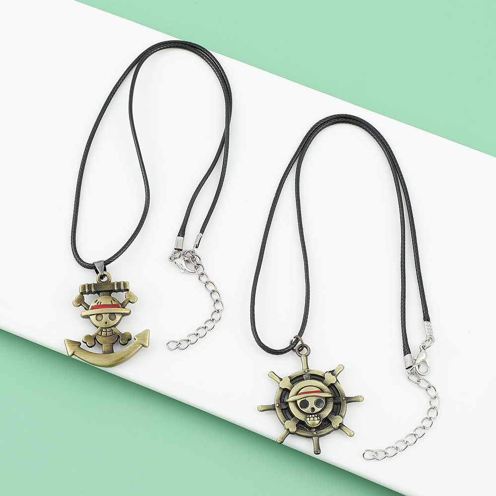 One Piece Skull Logo Necklace  - Anime Cosplay Luffy review and price
