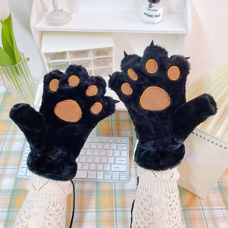 Thick Velvet Cat Claw Gloves W - Anime Cosplay Thick review and price