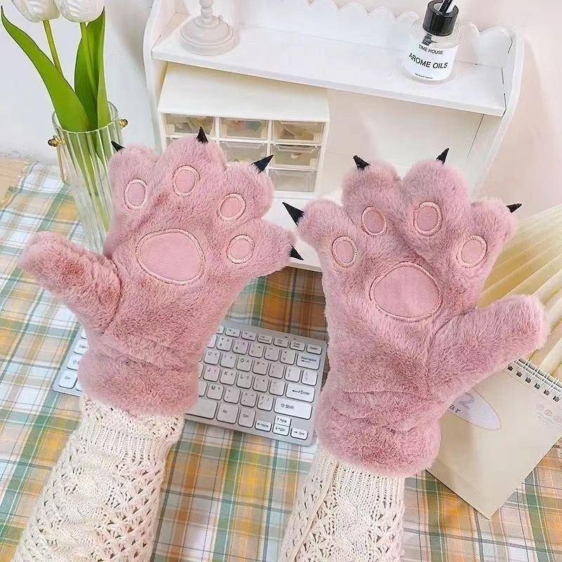 Thick Velvet Cat Claw Gloves W - Anime Cosplay Thick review and price