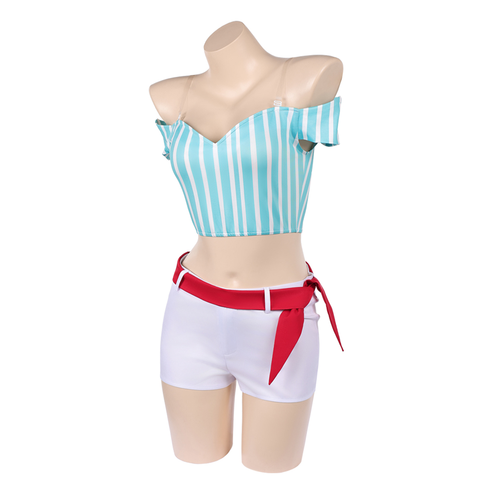 Anime Pirate Cosplay Nami Top  - Anime Cosplay Outfits Female review and price